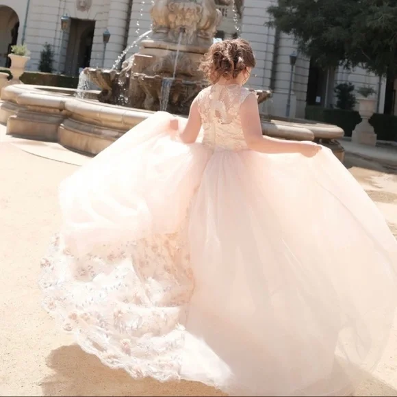 white christmas dresses Embellished Cream Fur Dress – Shimmi Dresses main image 0